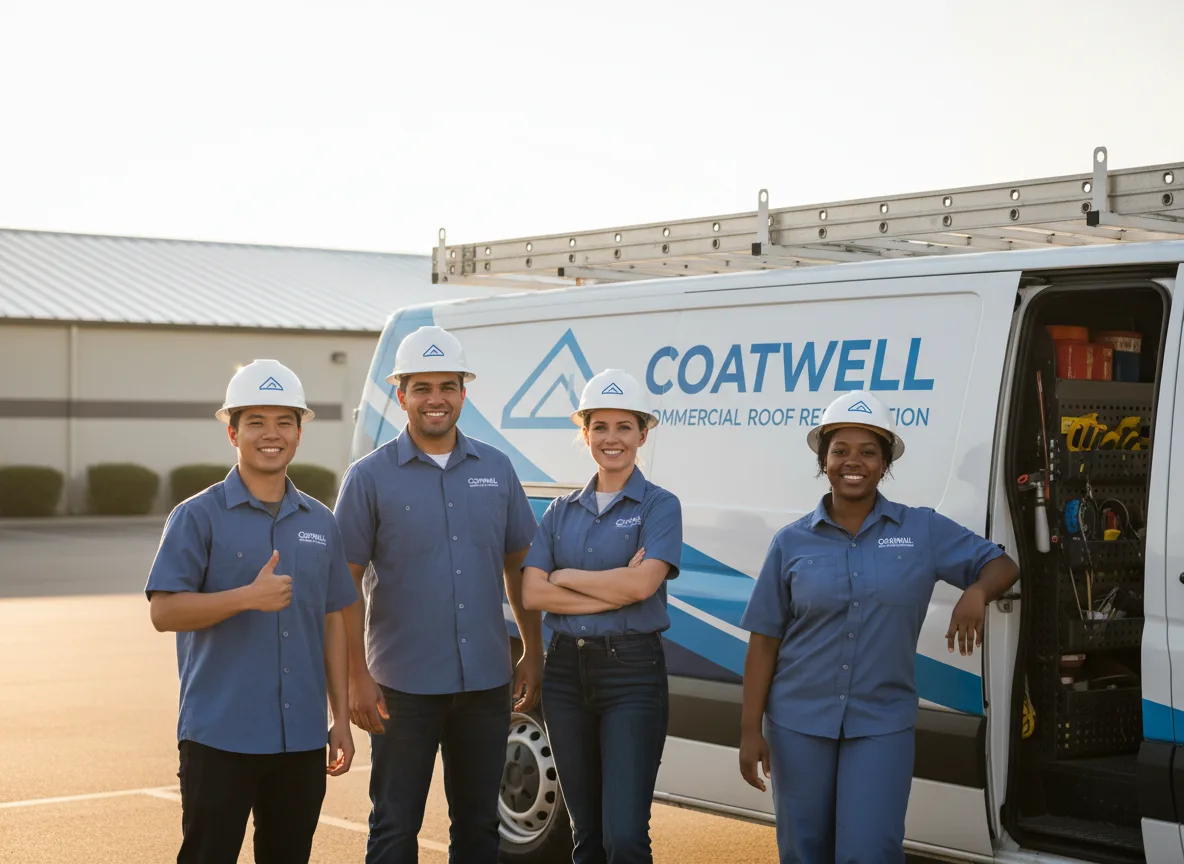 Commercial roof coating company in Ben Franklin, TX